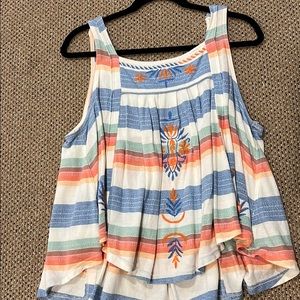 Free People Colorful Tank